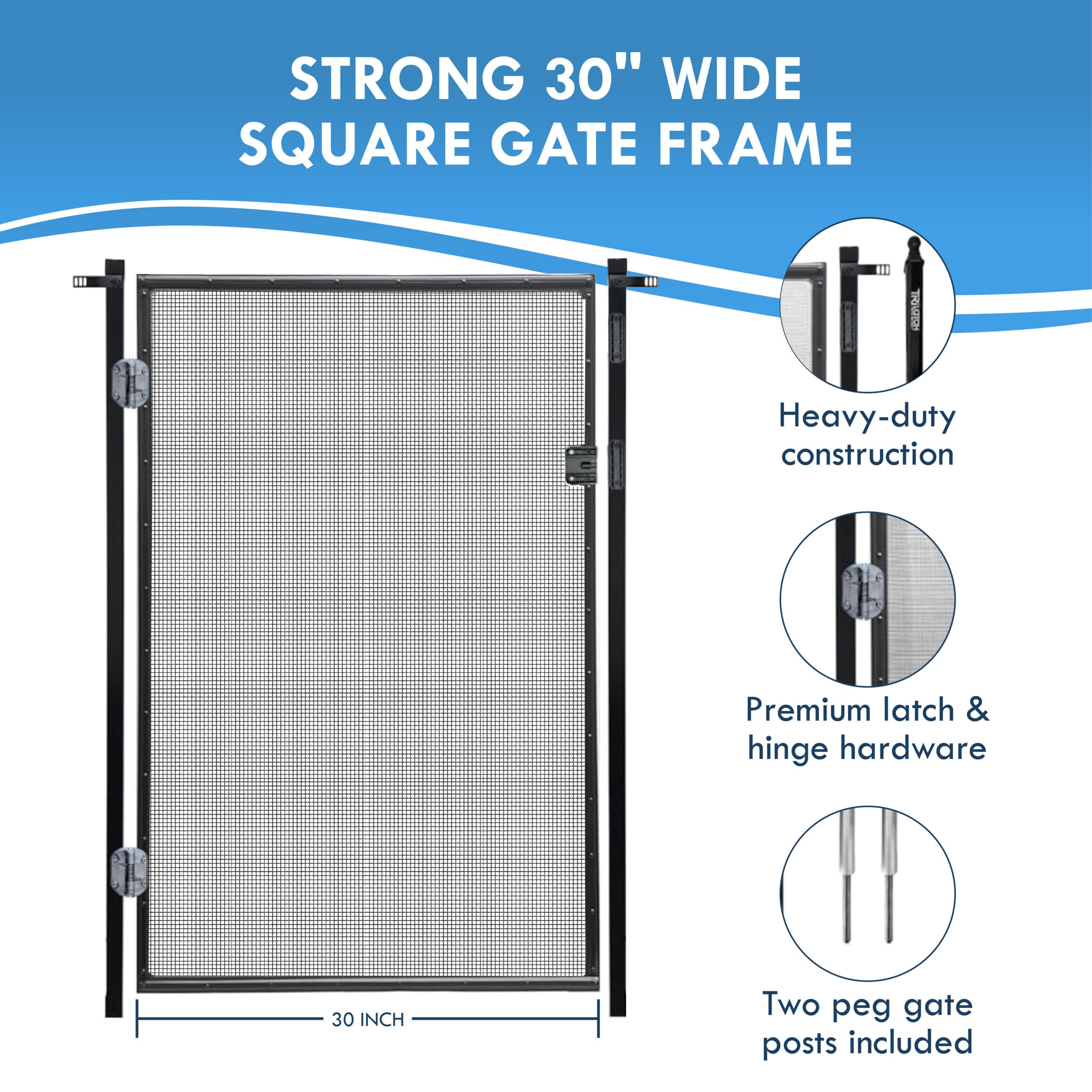 Pool Fence Gate Kit 4-Foot-06 Pool Fence Gate Kit Frame Width