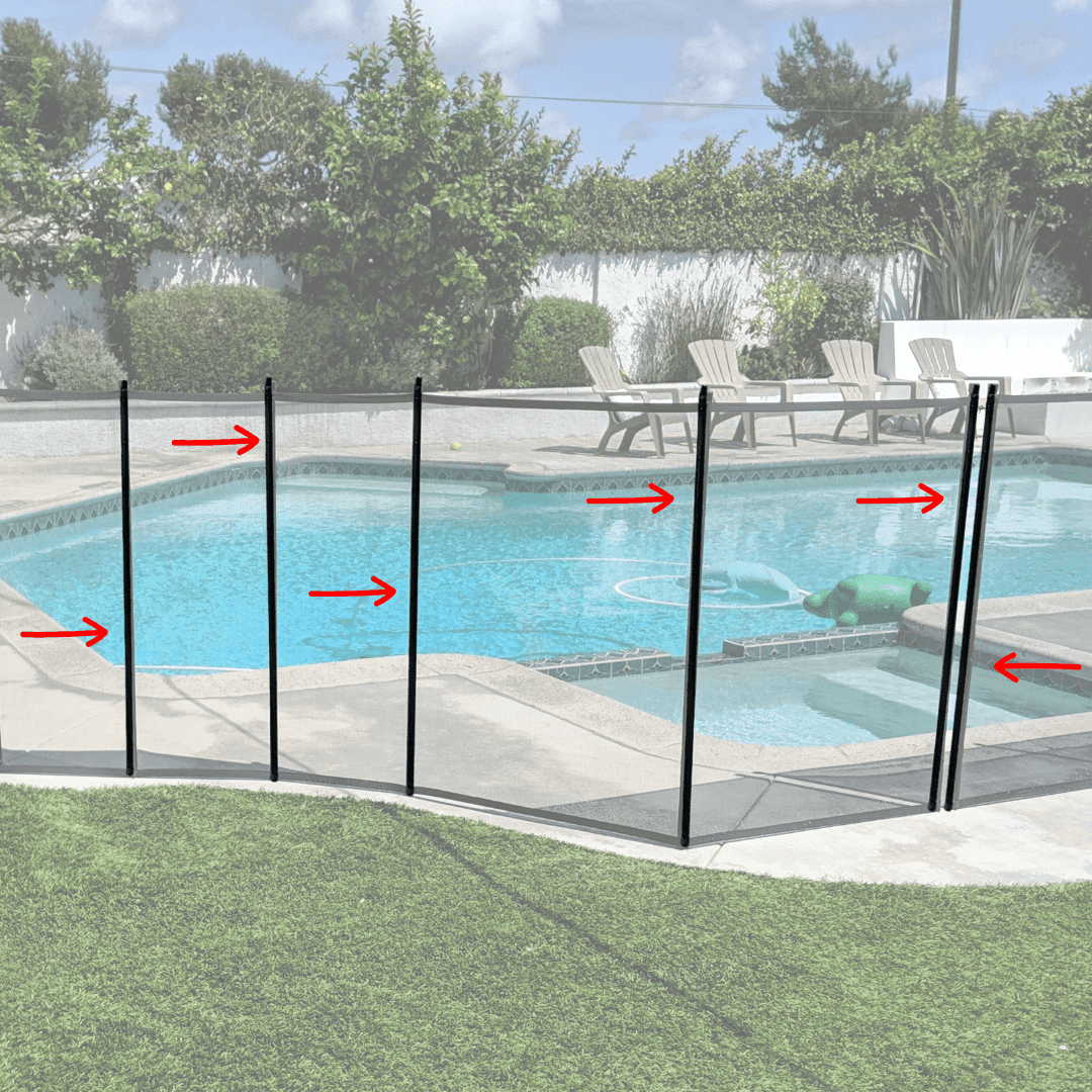 Replacement Poles on Pool Fence Replacement Poles on Pool Fence