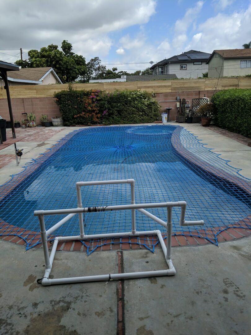 Safety Net Storage Roller Safety Net Storage Roller Next to Net