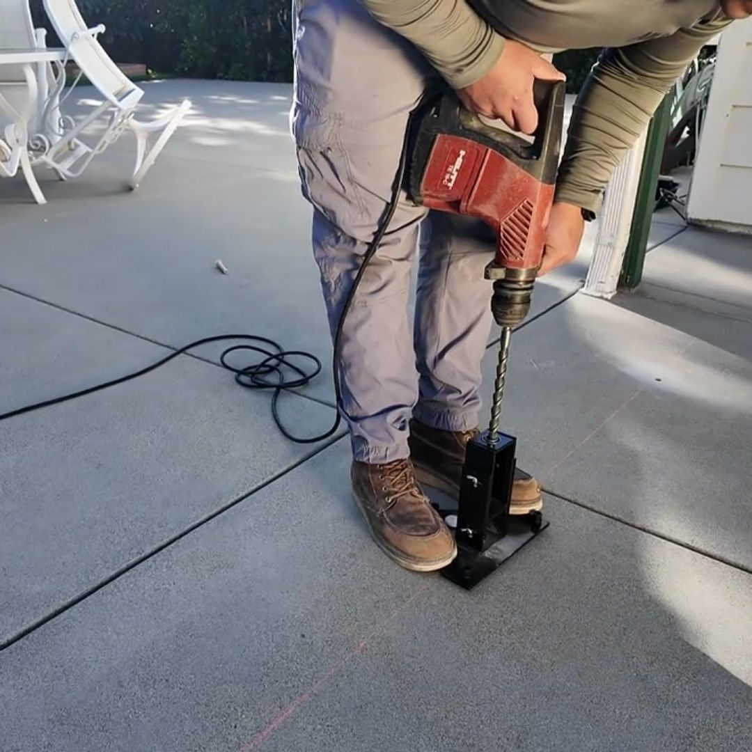 Hammer Drill Guide - Side View Hammer Drill Guide - Side View 2