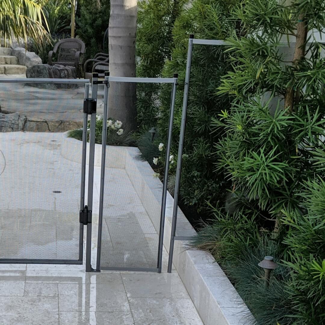 Step Pole Ultra Gray Step Pole for pool fencing