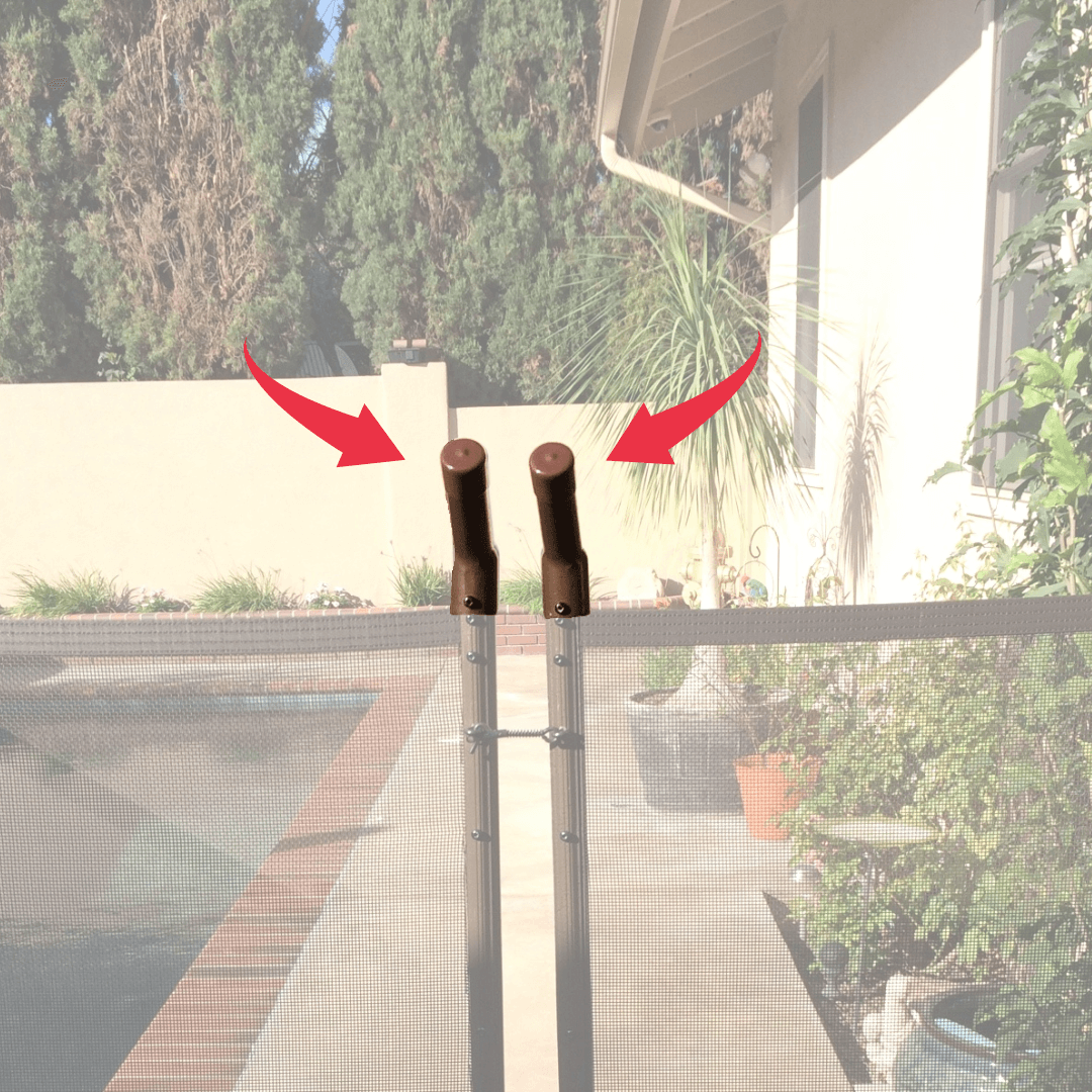 EZ-Close Handles installed on Fence EZ-Close Handles installed on Fence