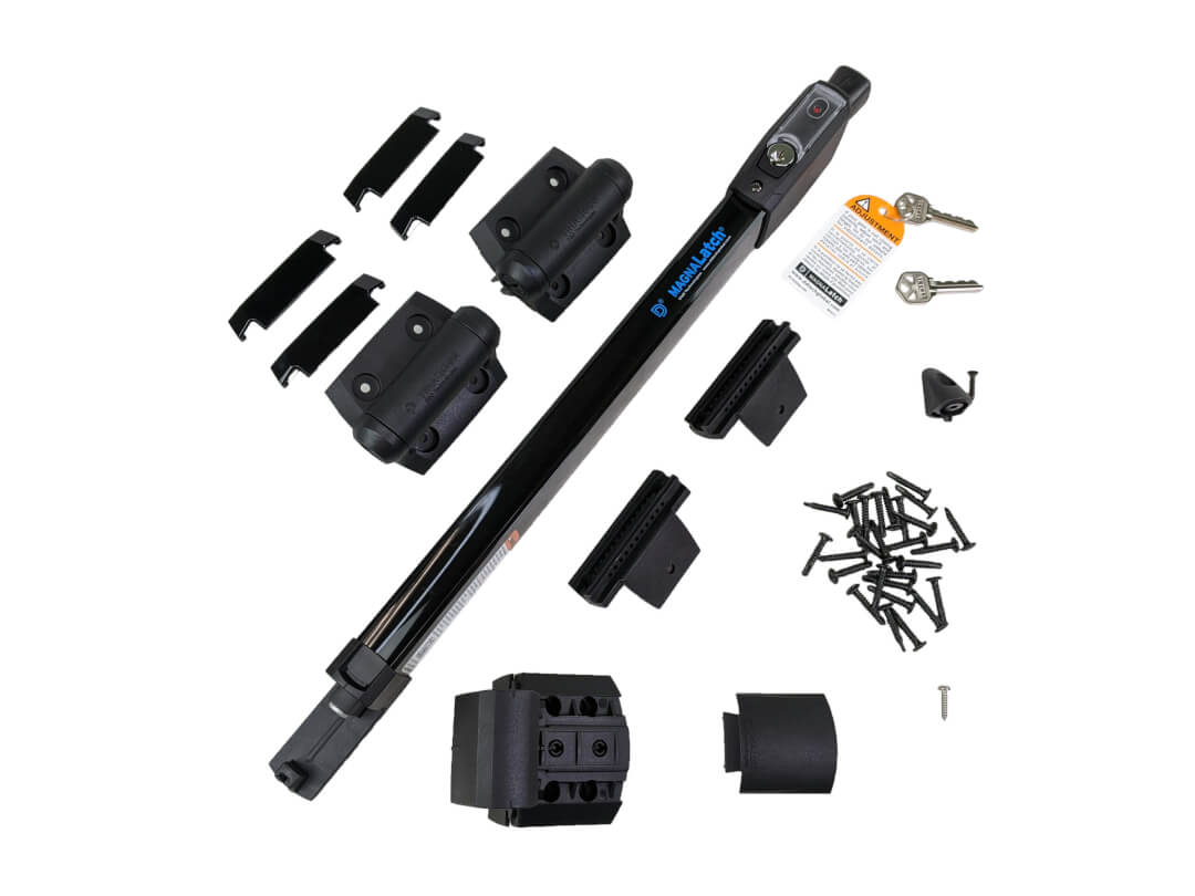 Magnalatch Gate Latch & Hinge Kit - D&D Technologies (Black) S3 Magnalatch Gate Latch & Hinge Kit - D&D Technologies (Black)