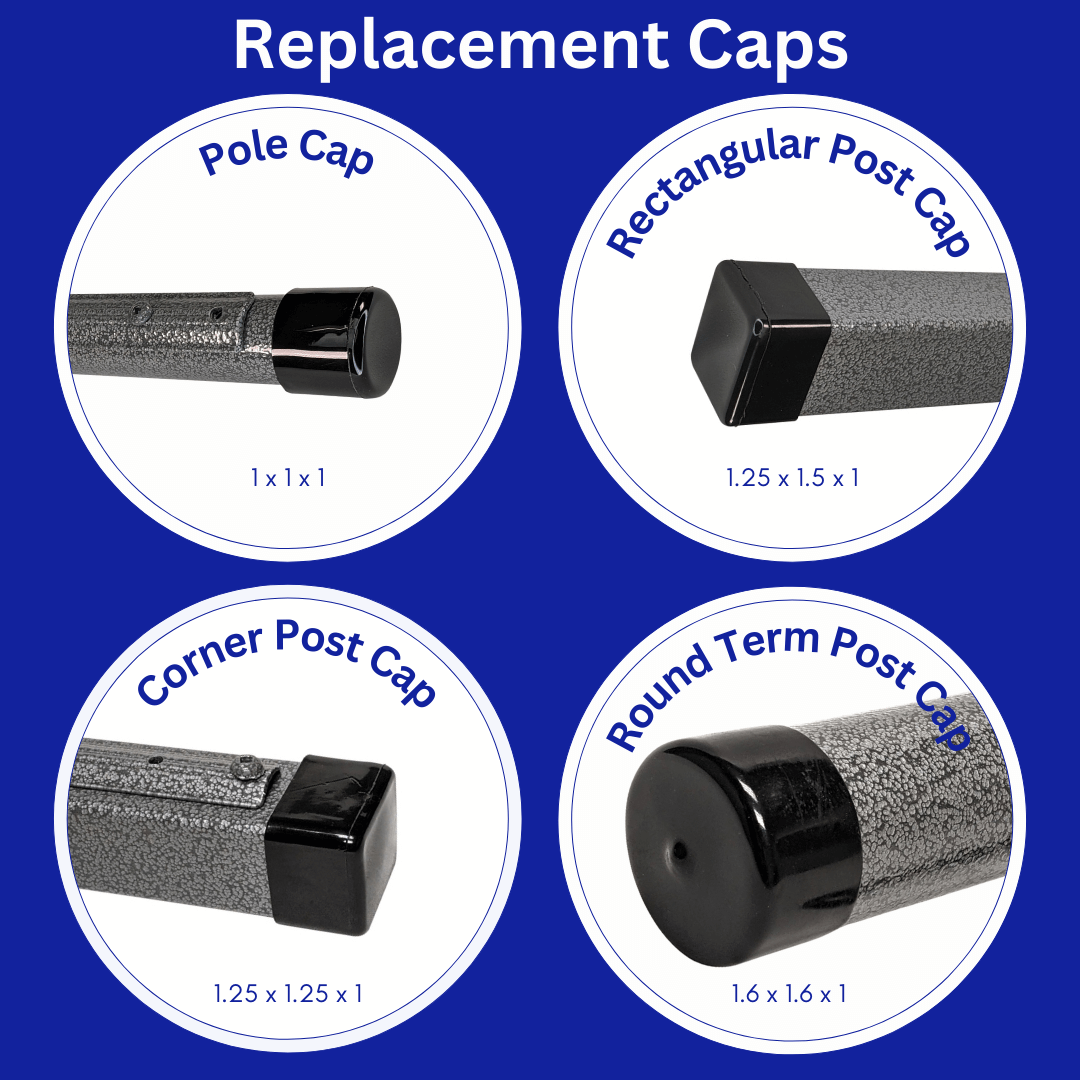 Pole Cap Infographic with Dimensions Pole Cap Infographic with Dimensions