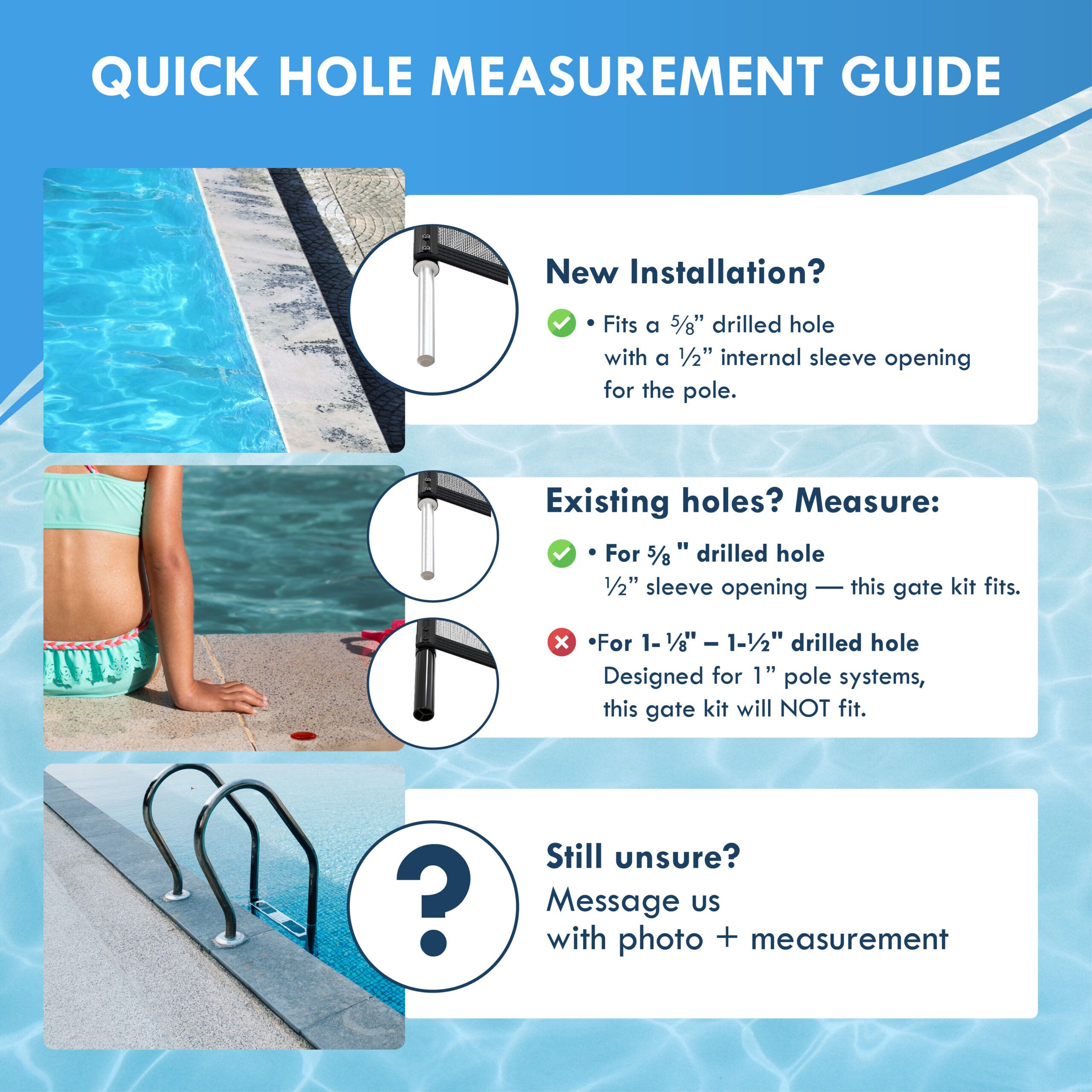 Pool Fence Gate Kit 4-Foot-04 Pool Fence Gate Kit Quick Hole Measurements