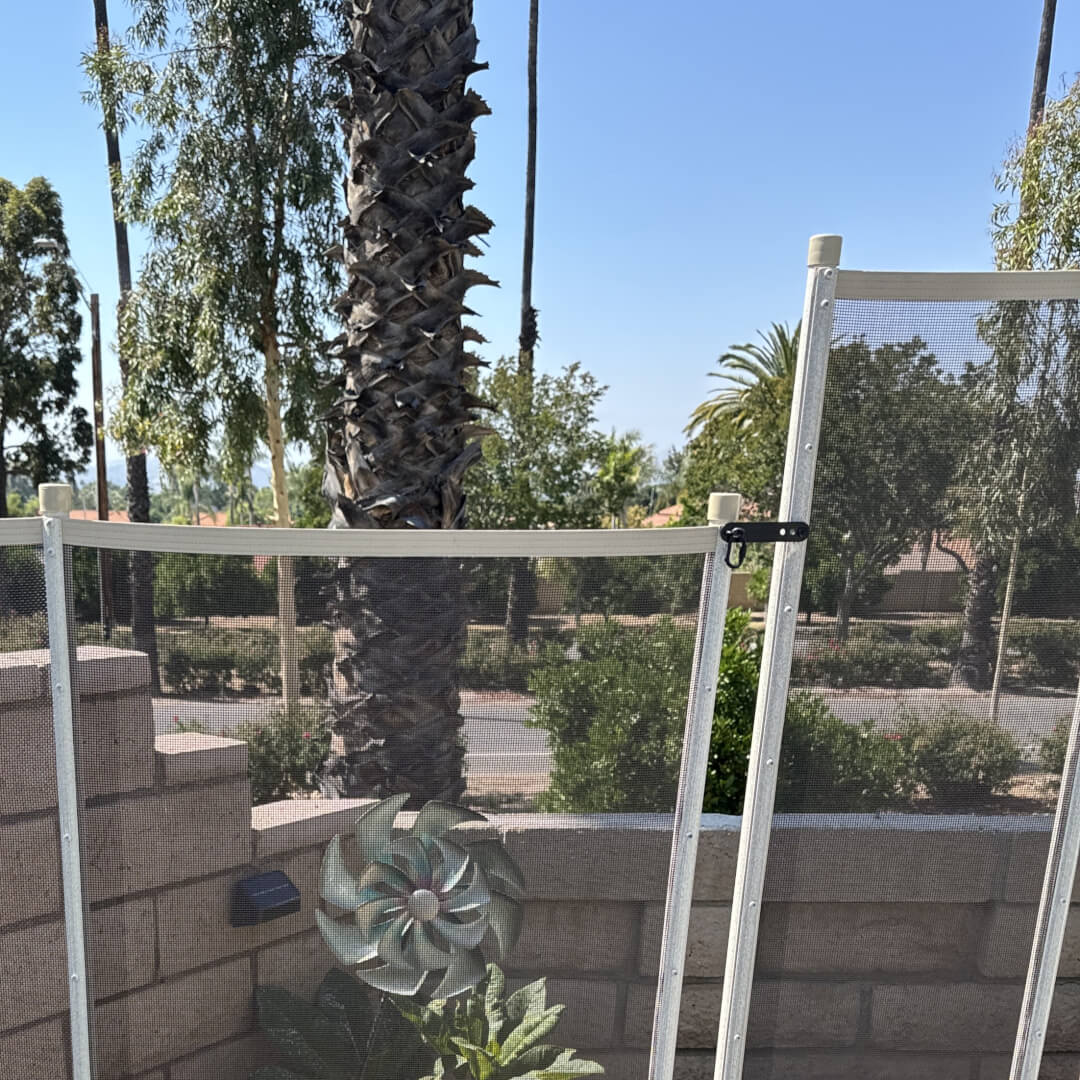 Quick Lock Latch Kit installed on Tan_Brown step pole Quick Lock Latch Kit installed on Tan_Brown step pole