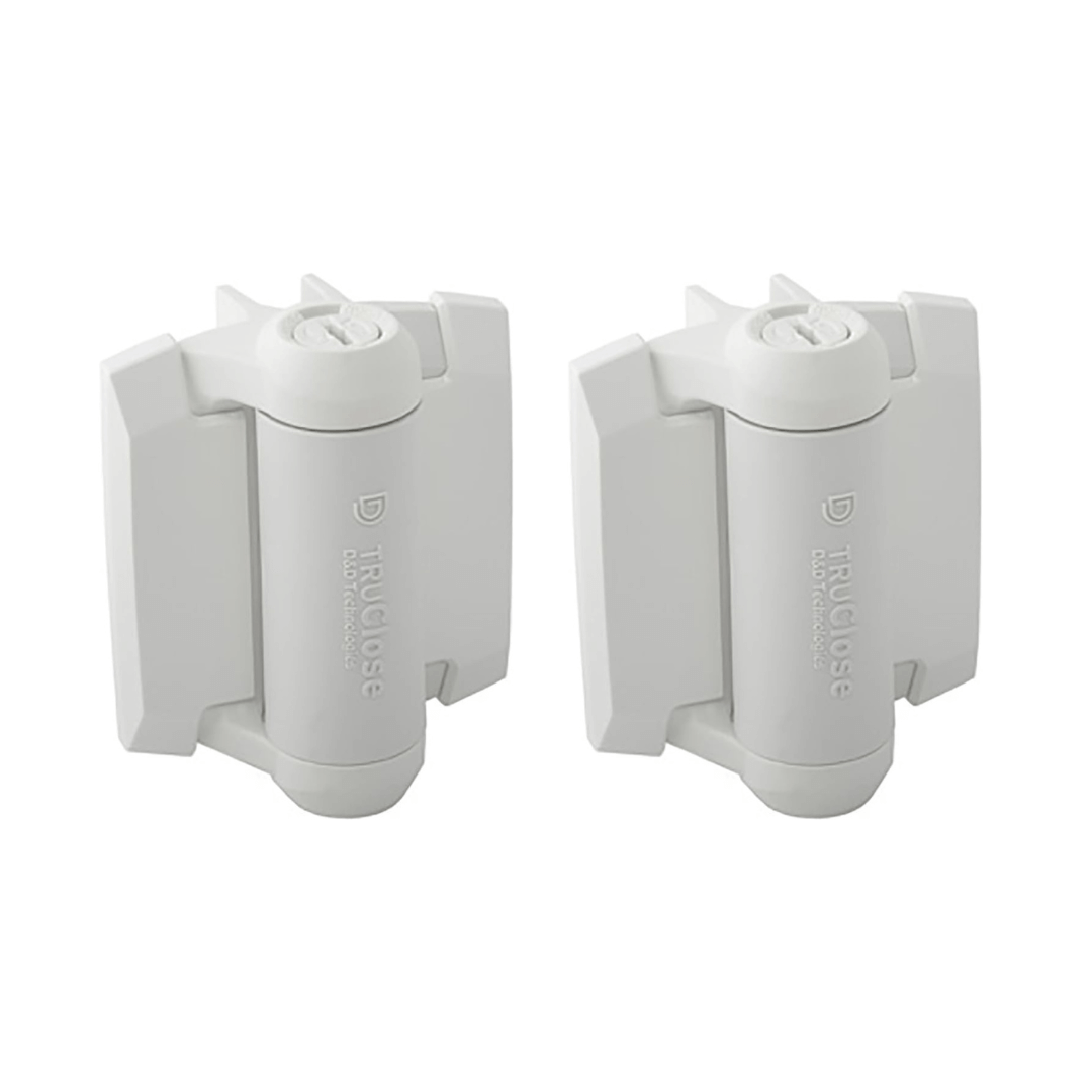 Gate Hinge - White D&D TruClose Gate Hinges - Set of 2 White