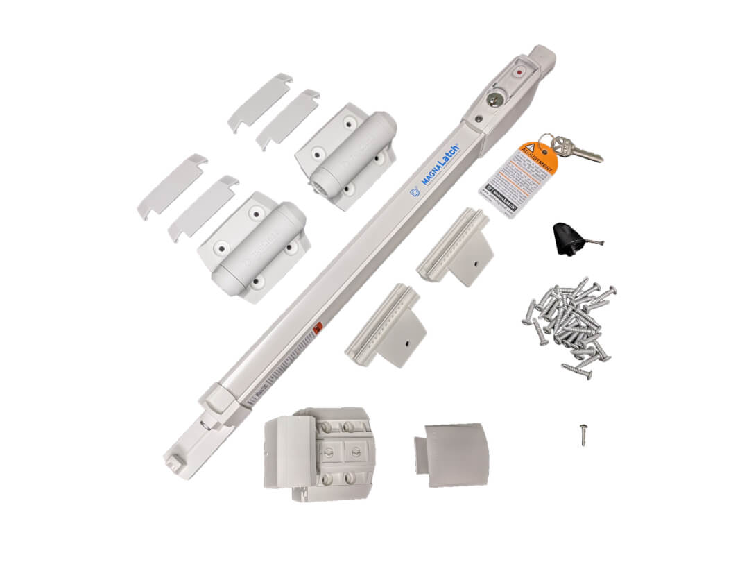 Gate Latch & Hinge Kit - D&D Technologies (White) S3 Magnalatch Gate Latch & Hinge Kit - D&D Technologies (White)