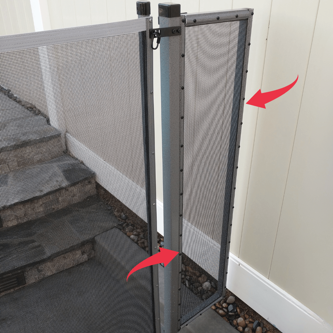 Adjustable Mesh Side Panel Adjustable Mesh Side Panel at Vinyl Fence