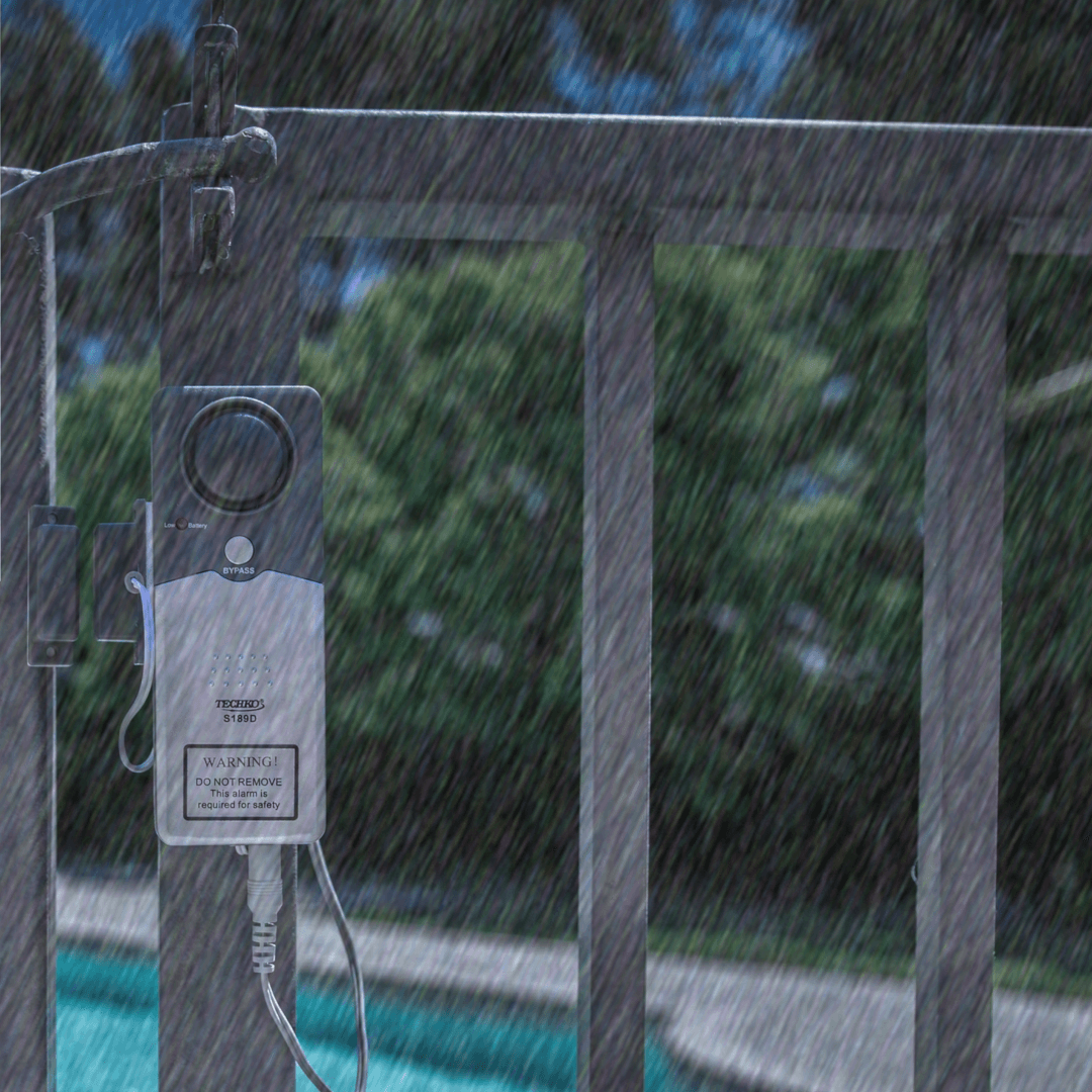 Techko S189D Alarm - installed Techko Ultra Slim Safety and Entry Alarm with Bypass Button