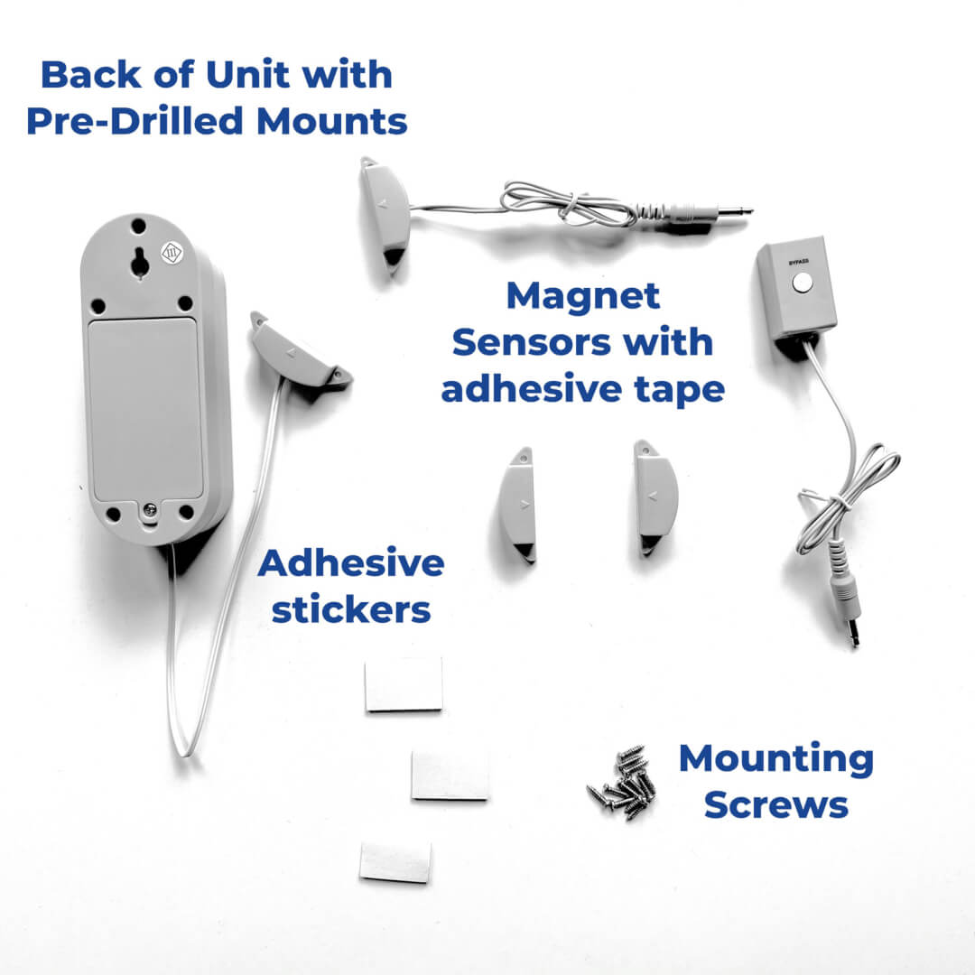 Pool Alarm Components - Labeled Pool Alarm Components - Labeled