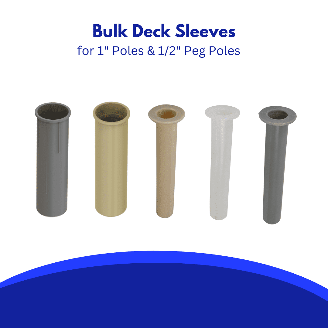 Deck Sleeves in Bulk Deck Sleeves in Bulk 1" and 1/2"