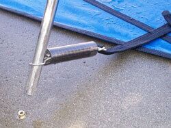 anchor-loop-mesh-pool-cover The anchor loops of a mesh pool cover